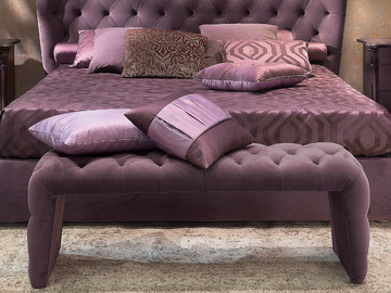 CITY - Tufted upholstered fabric bench by CASA +39 - view 2